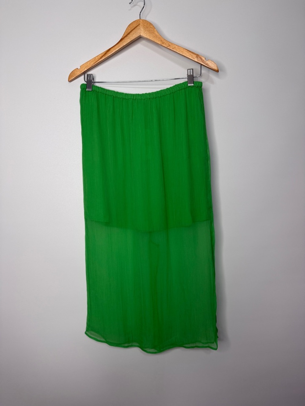 NWT J. Crew Gwyneth Layered Crinkle Chiffon Pull On Slip Skirt XS